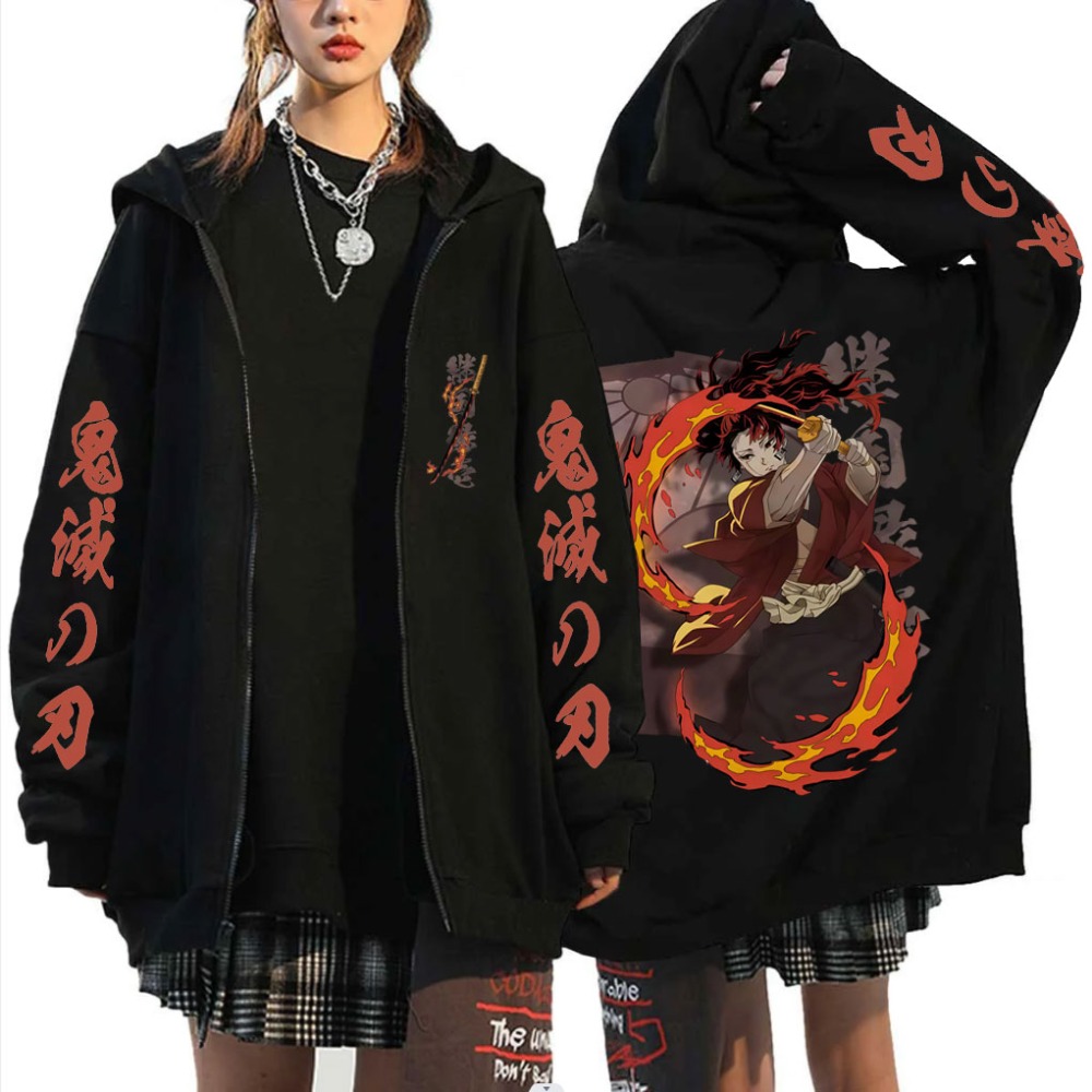 New Demon Slayer Tsugikuni Yor - Women'S Fashion Zip Hoodie ulasan dan harga