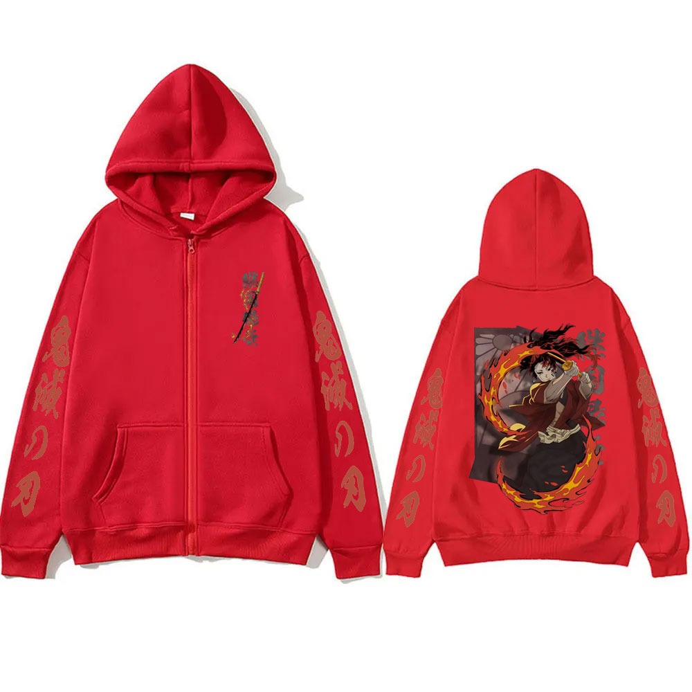 New Demon Slayer Tsugikuni Yor - Women'S Fashion Zip Hoodie ulasan dan harga