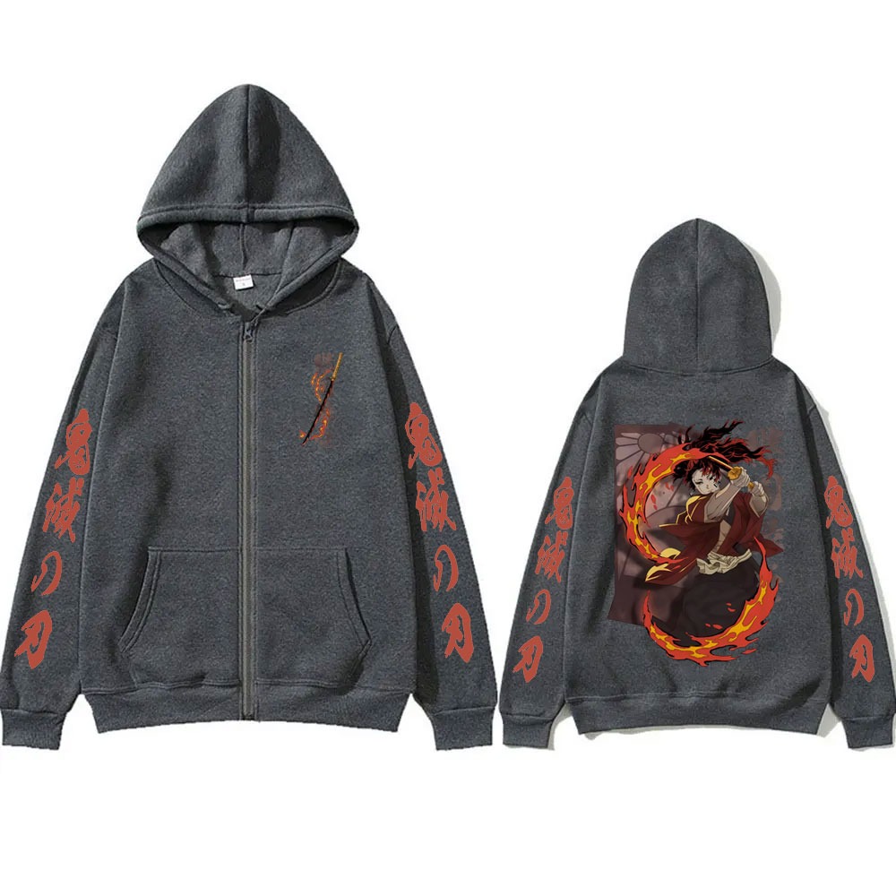New Demon Slayer Tsugikuni Yor - Women'S Fashion Zip Hoodie ulasan dan harga