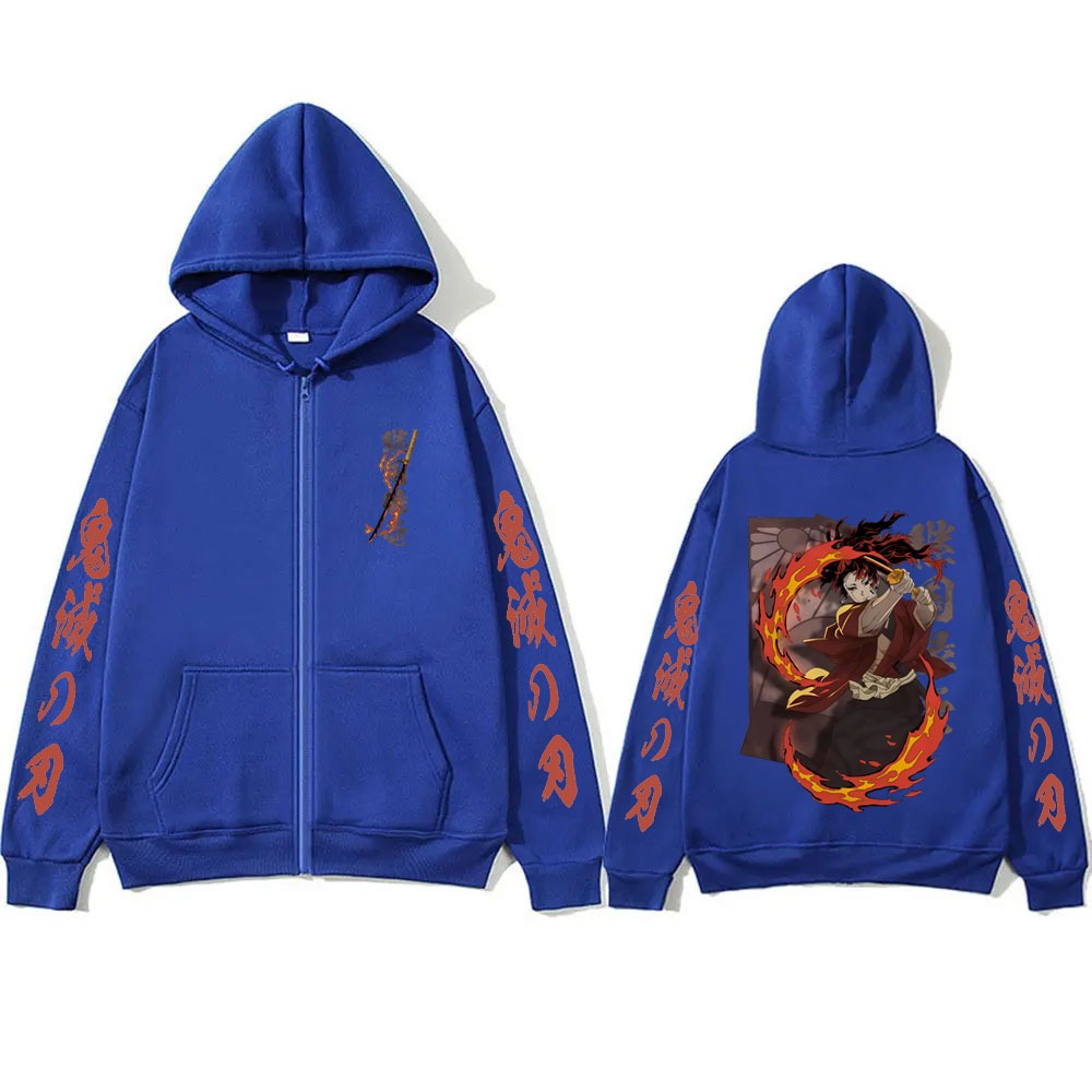 New Demon Slayer Tsugikuni Yor - Women'S Fashion Zip Hoodie ulasan dan harga