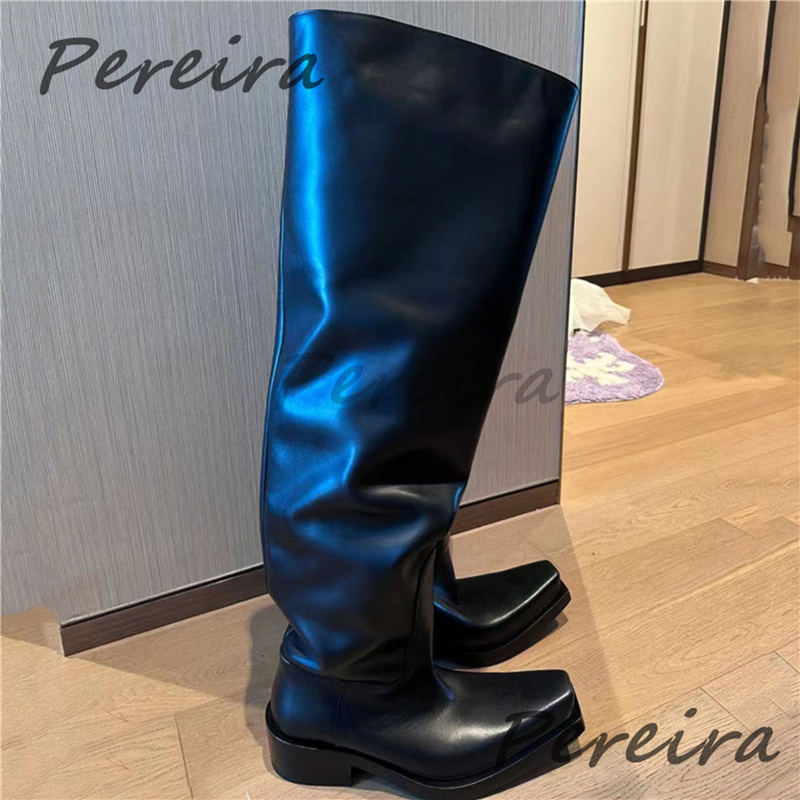 Thick Soled Over The Knee Boot - Women'S Fashion Riding Boots ulasan dan harga