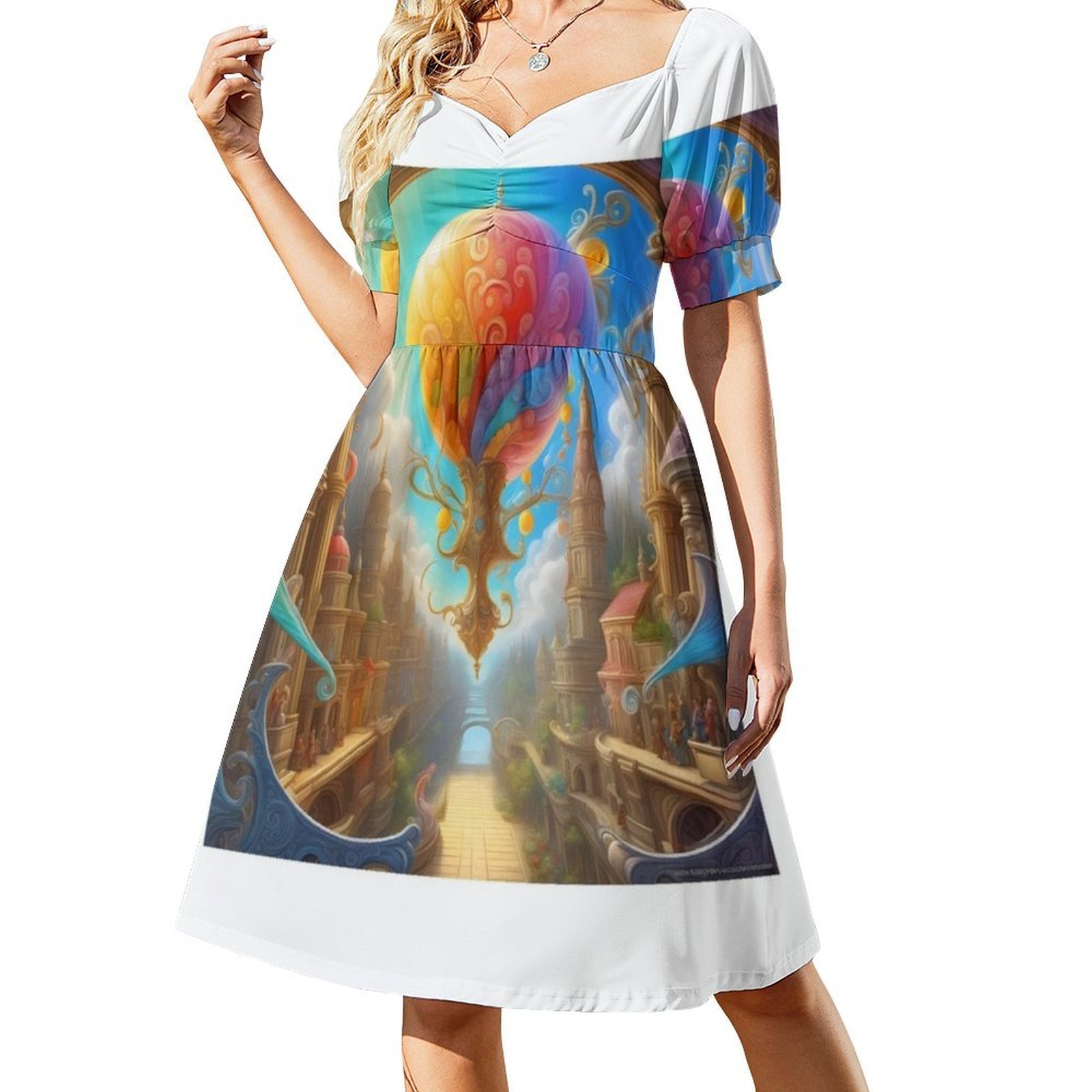 Painting Of Hope Floral Smock  - Smocked Dress Women ulasan dan harga