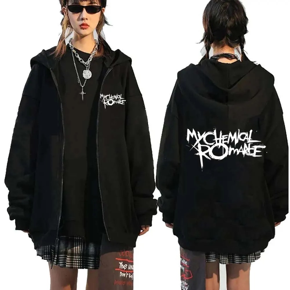 Rock Band My Chemical Romance  - Women'S Fashion Zip Hoodie ulasan dan harga