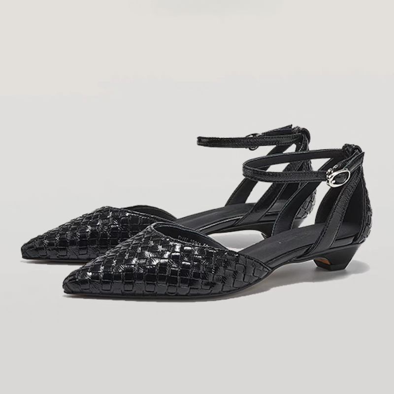 Pointed Toe Low Heels Women El - Women'S Fashion Brand Shoes ulasan dan harga