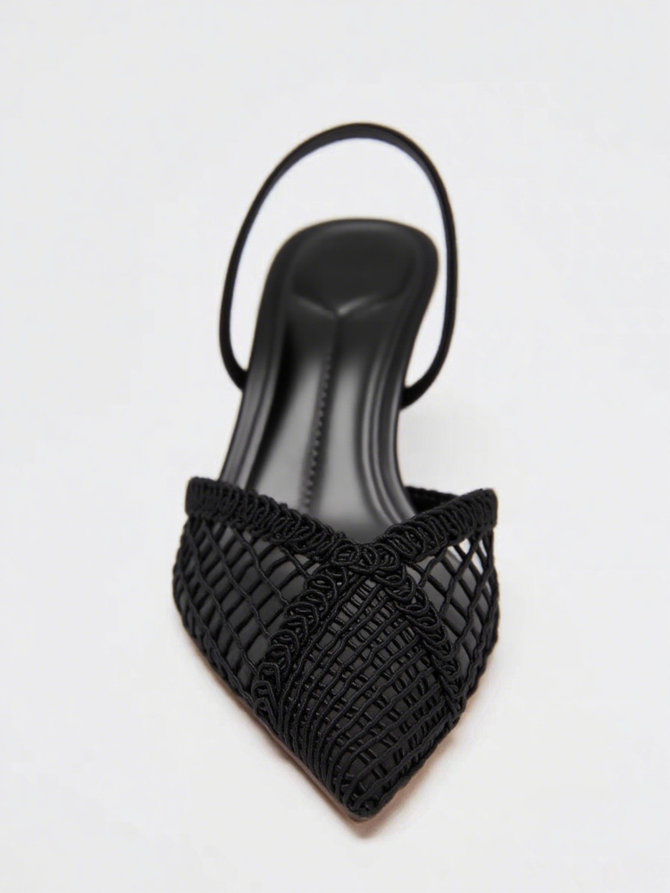 Mesh Woven Heeled Sandals Wome - Women'S Fashion Brand Shoes ulasan dan harga