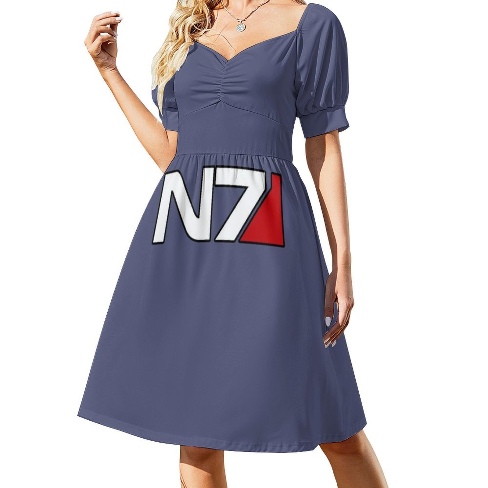 N7 Logo Floral Smock Dress For - Smocked Dress Women ulasan dan harga