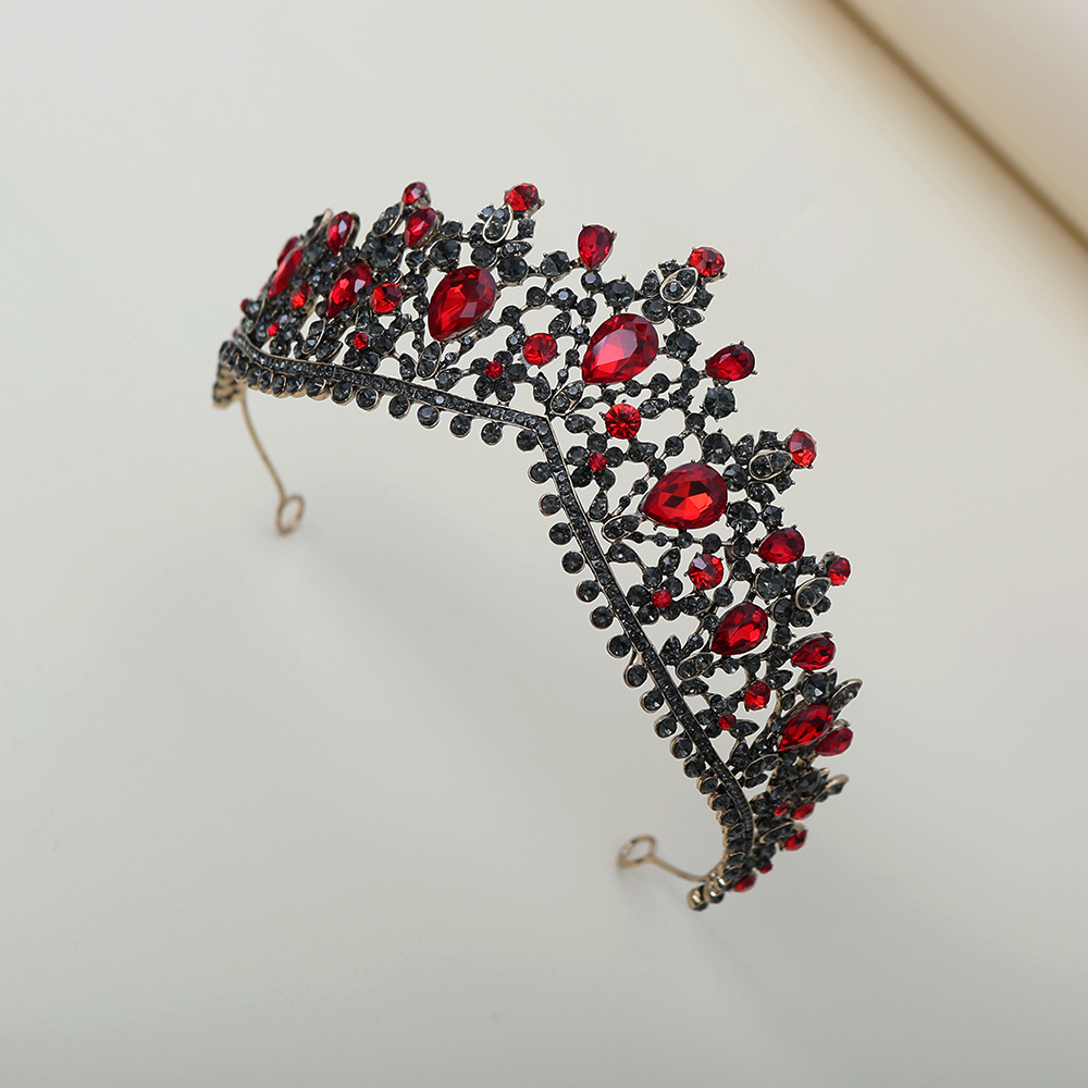 Dark Ruby Black Diamond Crown  - Women Fashion Style ulasan dan harga