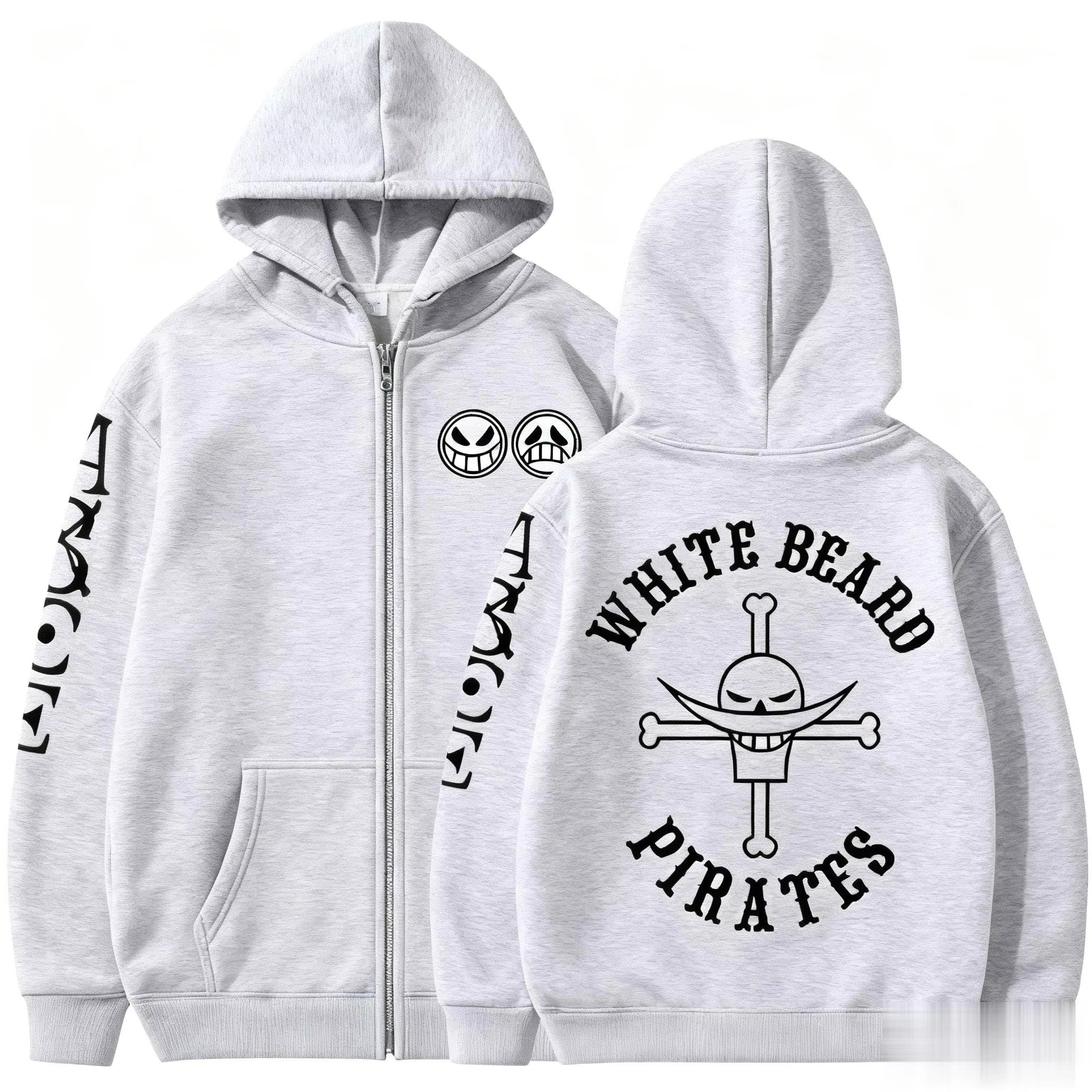 Unisex One Piece Skull Graphic - Women'S Fashion Zip Hoodie ulasan dan harga